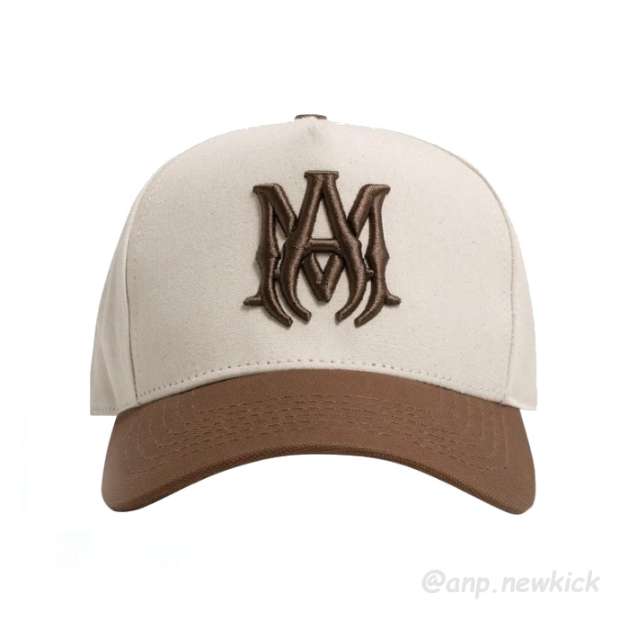 Amiri Two Tone Full Canvas Ma Hat Brown Black (5) - newkick.app